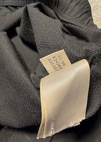 Siyah Keten Rahat Kesim Kadın Pantolon - Görsel 3