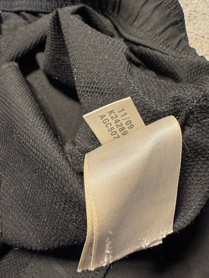 Siyah Keten Rahat Kesim Kadın Pantolon - Görsel 3