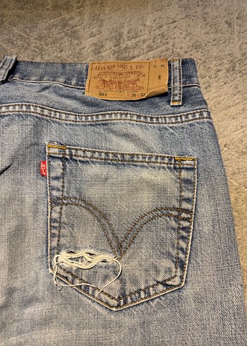 Gri Erkek Denim Bol Kesim Pantolon - Görsel 2