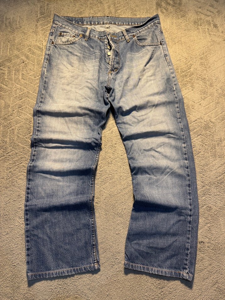 Gri Erkek Denim Bol Kesim Pantolon - Görsel 3