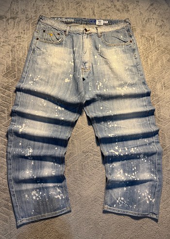 Sarı Kanatlı Sırtta Kemerli Erkek Jean - Görsel 3