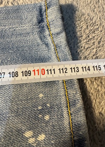 Sarı Kanatlı Sırtta Kemerli Erkek Jean - Görsel 5