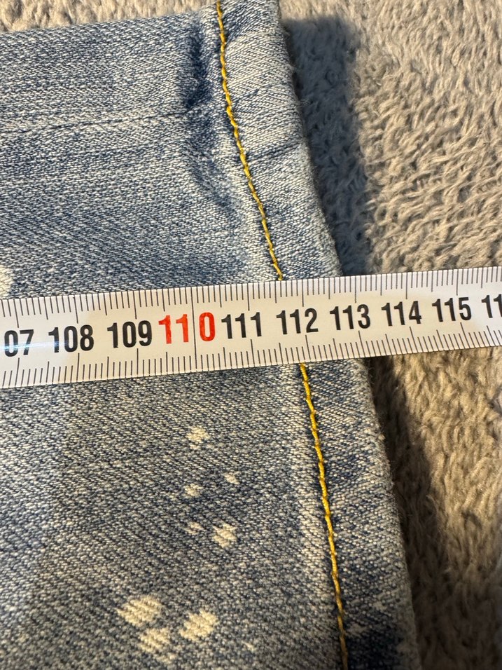 Sarı Kanatlı Sırtta Kemerli Erkek Jean - Görsel 5