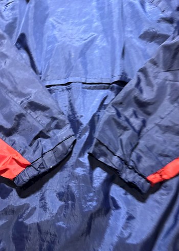 Erkek Lacivert Kırmızı Fermuarlı Rüzgarlık - Görsel 5