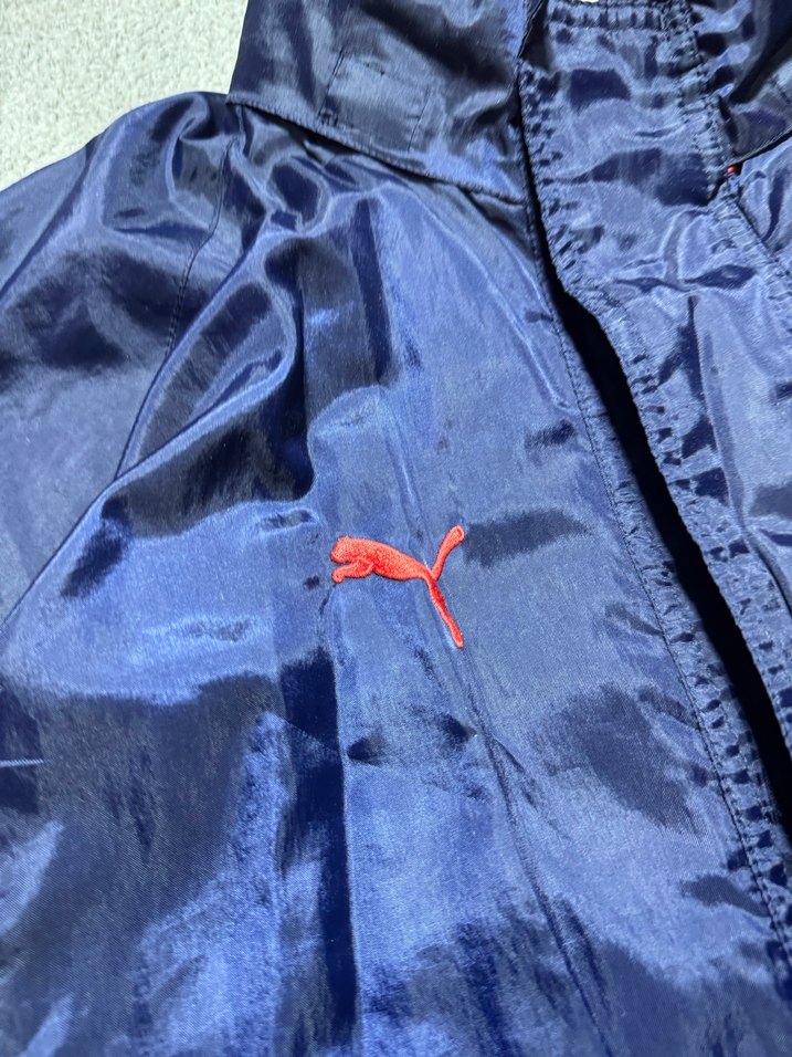 Erkek Lacivert Kırmızı Fermuarlı Rüzgarlık - Görsel 2