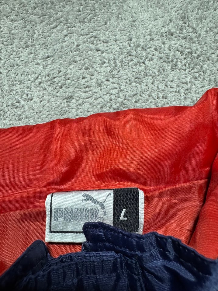 Erkek Lacivert Kırmızı Fermuarlı Rüzgarlık - Görsel 3