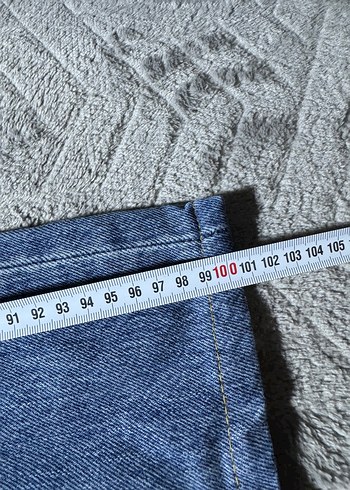 Erkek Mavi Denim Bol Kesim Günlük Pantolon - Görsel 7