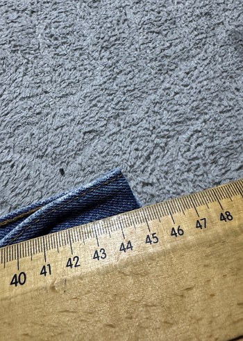 Erkek Mavi Denim Bol Kesim Günlük Pantolon - Görsel 9