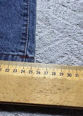 Gri Renkli Bol Kesim Kadın Kot Pantolon - Görsel 5