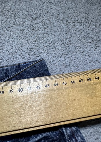 Gri Renkli Bol Kesim Kadın Kot Pantolon - Görsel 6