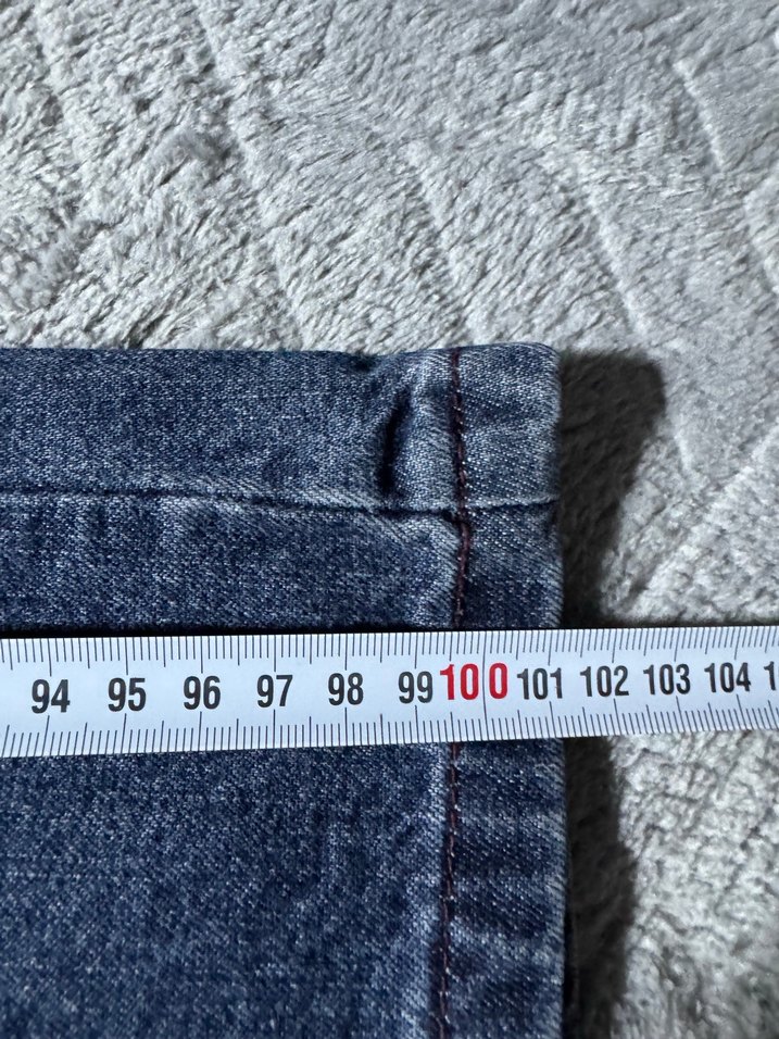 Gri Renkli Bol Kesim Kadın Kot Pantolon - Görsel 4