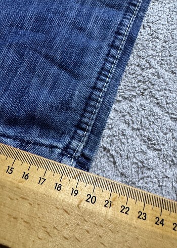 Lacivert Bol Kesim Erkek Denim Pantolon - Görsel 6