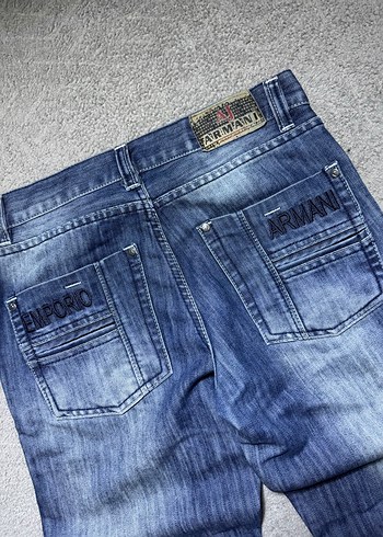 Lacivert Bol Kesim Erkek Denim Pantolon - Görsel 2