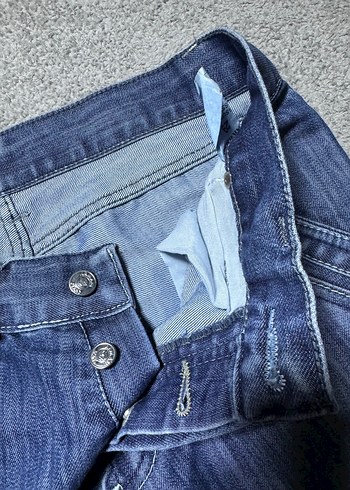 Lacivert Bol Kesim Erkek Denim Pantolon - Görsel 4