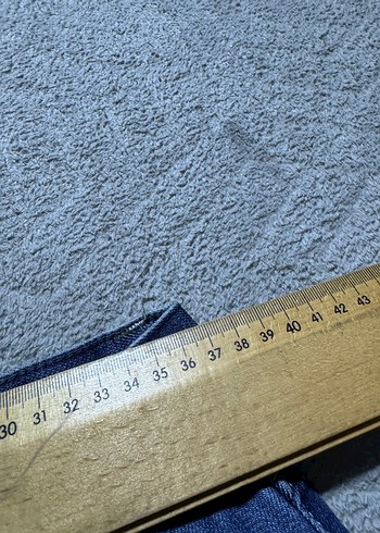 Lacivert Bol Kesim Erkek Denim Pantolon - Görsel 7