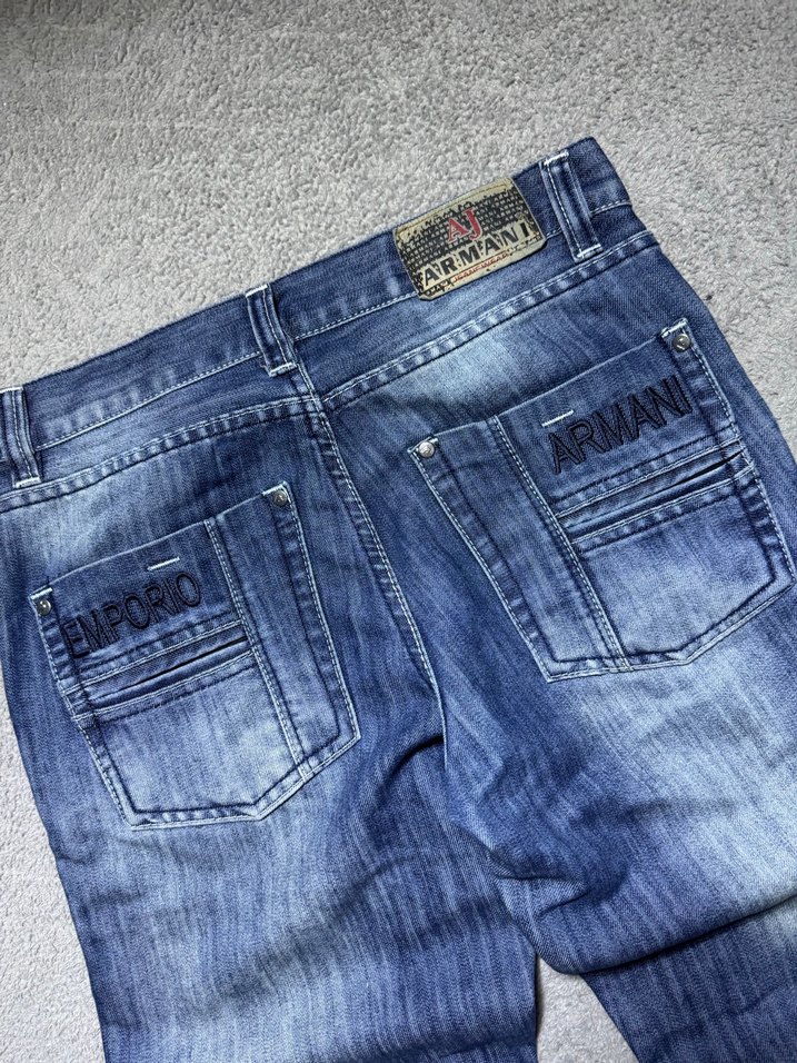 Lacivert Bol Kesim Erkek Denim Pantolon - Görsel 2