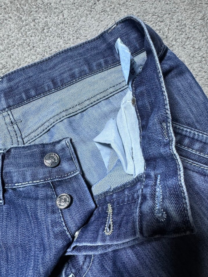 Lacivert Bol Kesim Erkek Denim Pantolon - Görsel 4