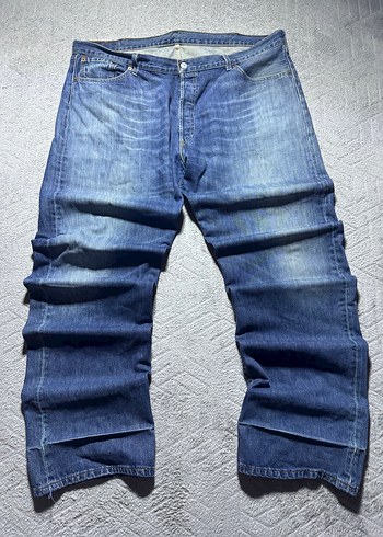 Erkek Lacivert Rahat Kesim Denim Pantolon - Görsel 3