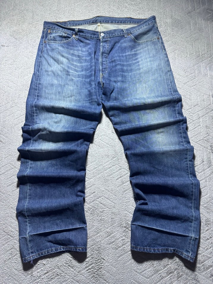 Erkek Lacivert Rahat Kesim Denim Pantolon - Görsel 3