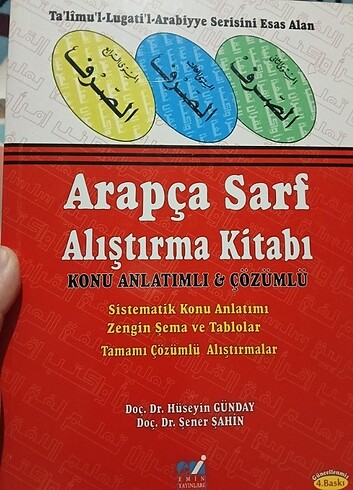 Arapça sarf alıştırma kitabı