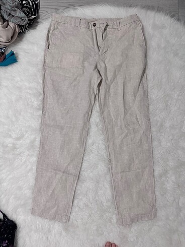 Mango Erkek Keten Pantolon