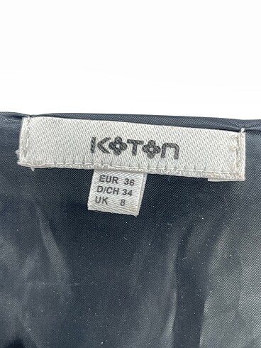 36 Beden siyah Renk Koton Kısa Elbise %70 İndirimli.