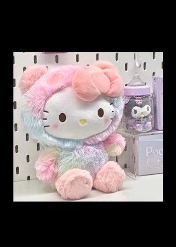 Pastel Renkli Hello Kitty Peluş Oyuncak