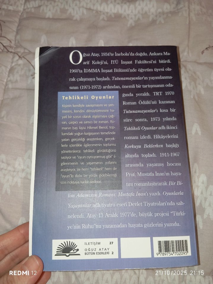 Oğuz Atay Tehlikeli Oyunlar - Görsel 2