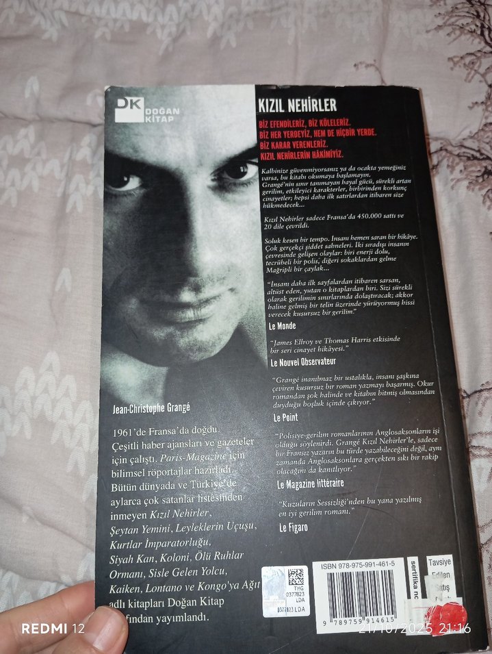 Kızıl Nehirler - Jean-Christophe Grangé - Görsel 2