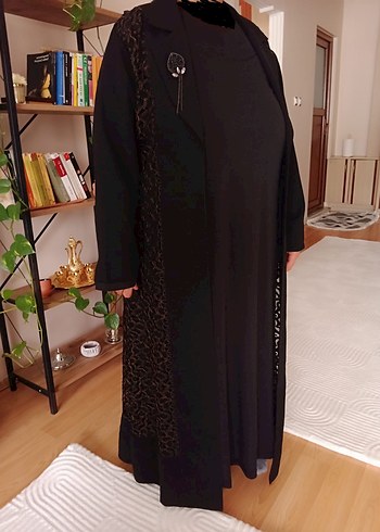 Abiye Uzun siyah büyük beden abaya