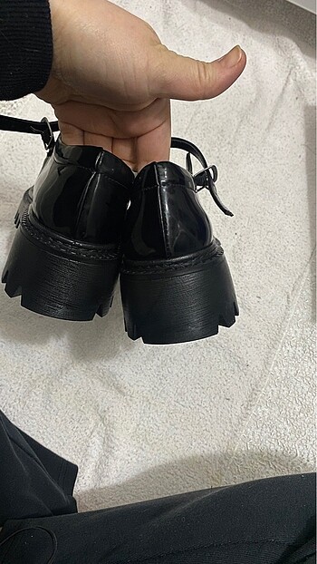 39 Beden Siyah rugan Loafer ayakkabı