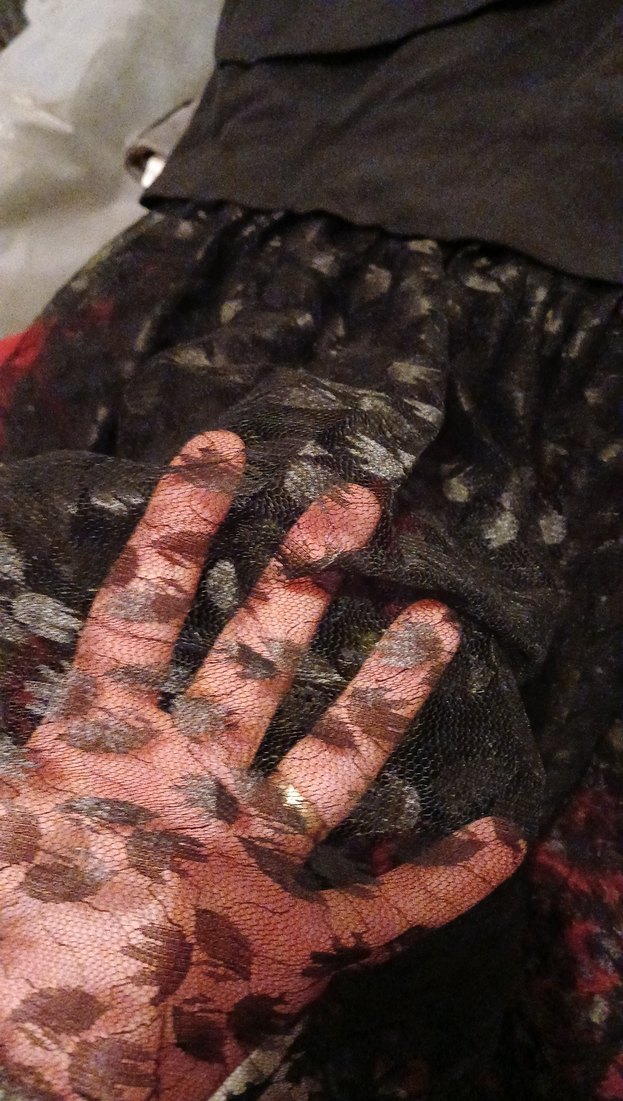 Siyah Drapeli uzun abiye Etek - Görsel 3