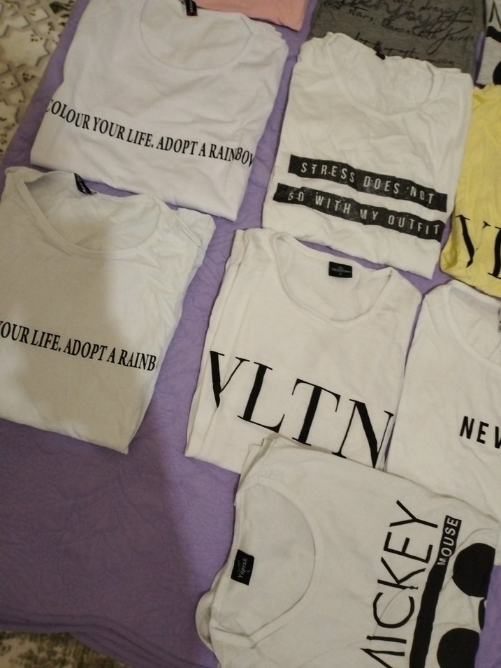 Baskılı Kadın Kısa Kollu Tişörtler - Görsel 4