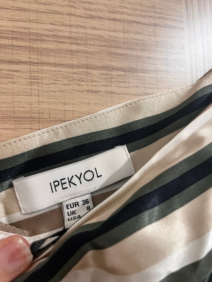 Kadın Bohem Saten etek - Görsel 3