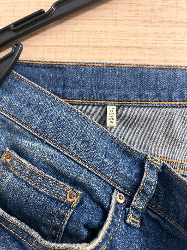 Kadın Mavi Denim Salaş Midi Kot Pantolon - Görsel 3