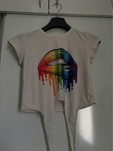 Topshop Onü bağlamalı crop