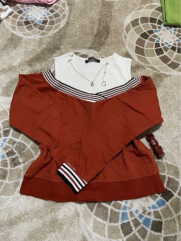 On Fashion Omuz dekolteli şık bluz
