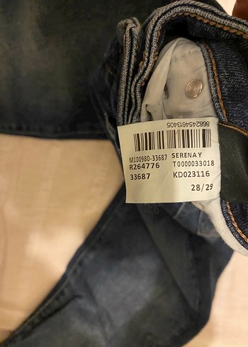 Kadın Koyu Mavi Dar Kesim Kot Pantolon - Görsel 4