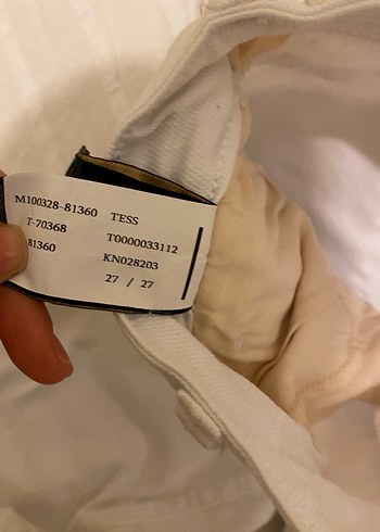 Beyaz jean - Görsel 4