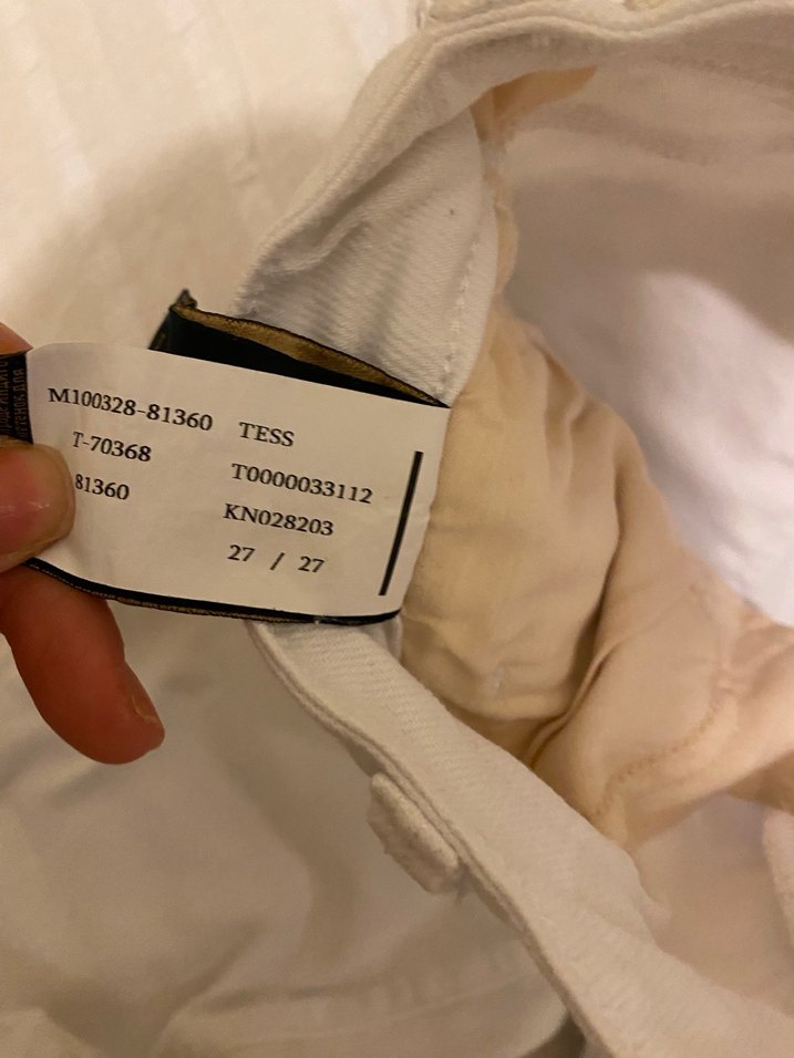 Beyaz jean - Görsel 4