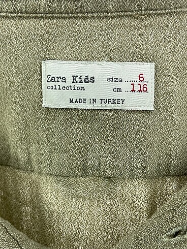 universal Beden haki Renk Zara Gömlek %70 İndirimli.