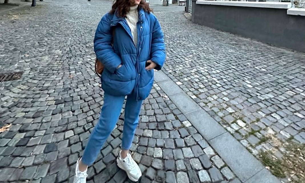 Mavi Kadın Mont - Görsel 2