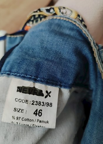 Bohem Tarzı Uzun Mavi Kot Etek - Görsel 2