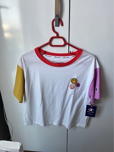 Beyaz Champion Crop Tişört