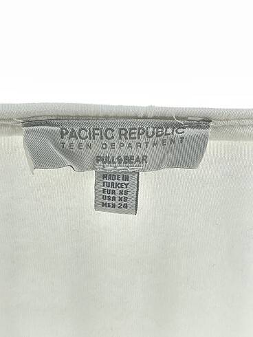xs Beden beyaz Renk Pull and Bear Kısa Elbise %70 İndirimli.