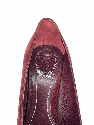 39 Beden bordo Renk Rene Caovilla Platform %70 İndirimli.