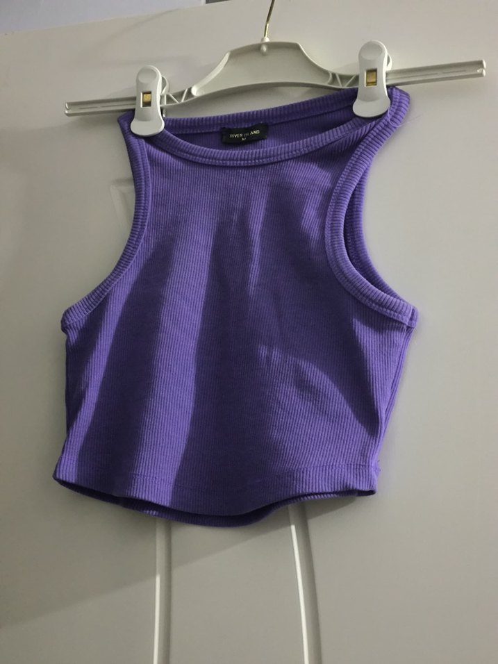 Kadın Mor Yüksek Yakalı Atlet - Görsel 2