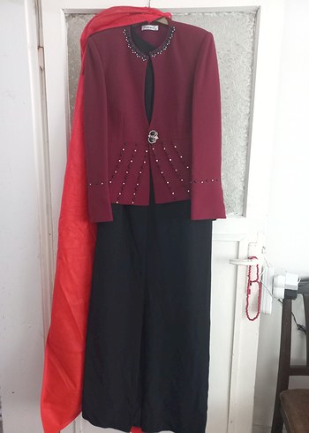 Zara Bordo Uzun Kollu Kadın Takım Elbise