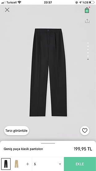 Geniş paça pantolon