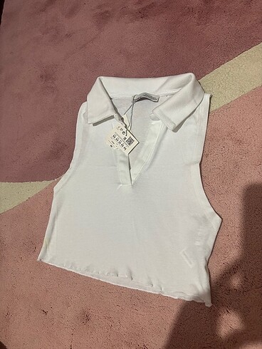 Pull and Bear Crop basic üst